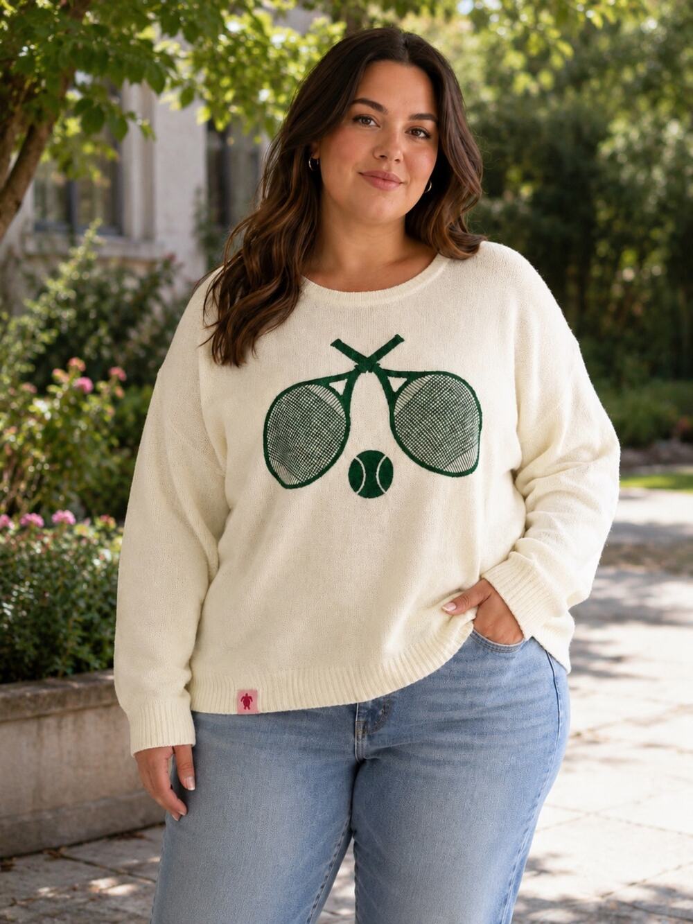 Simply Southern Tennis Sweater Women's Size XXL Pickleball Tenniscore Preppy NEW